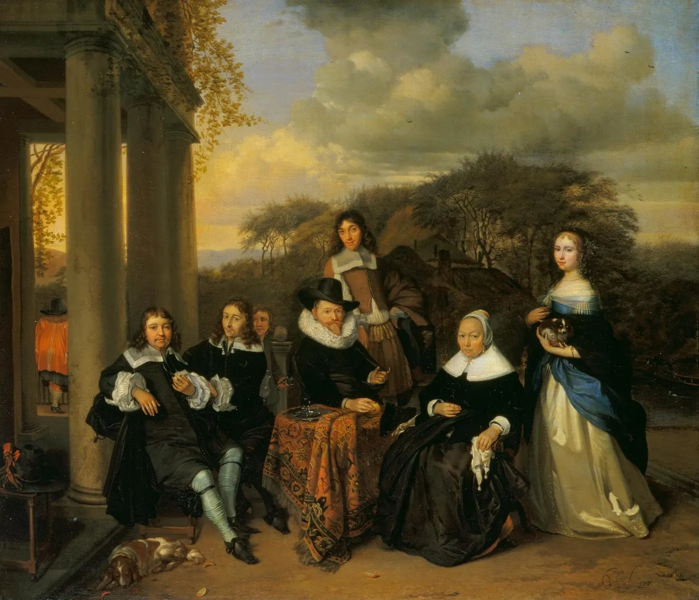 A Family Group (1658) by Barend Graat — original painting reproduced as a hand-painted oil on canvas