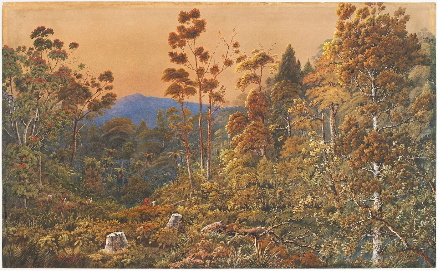 A golden eve, Waiheke Island — Alfred Sharpe