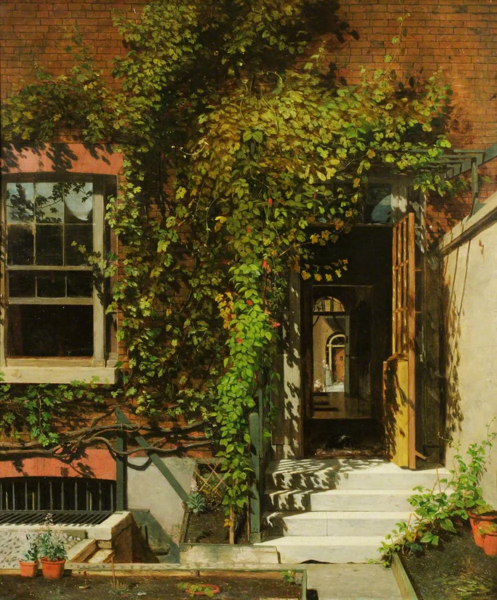 A House in Westminster by Francis Stephen Cary — original painting reproduced as a hand-painted oil on canvas