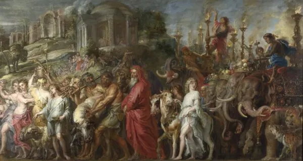 A Roman Triumph (1630) by Peter Paul Rubens — original painting reproduced as a hand-painted oil on canvas