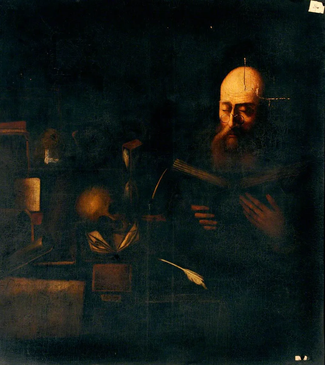 A Savant Reading a Book (possibly Saint Jerome) — Christian von Thum