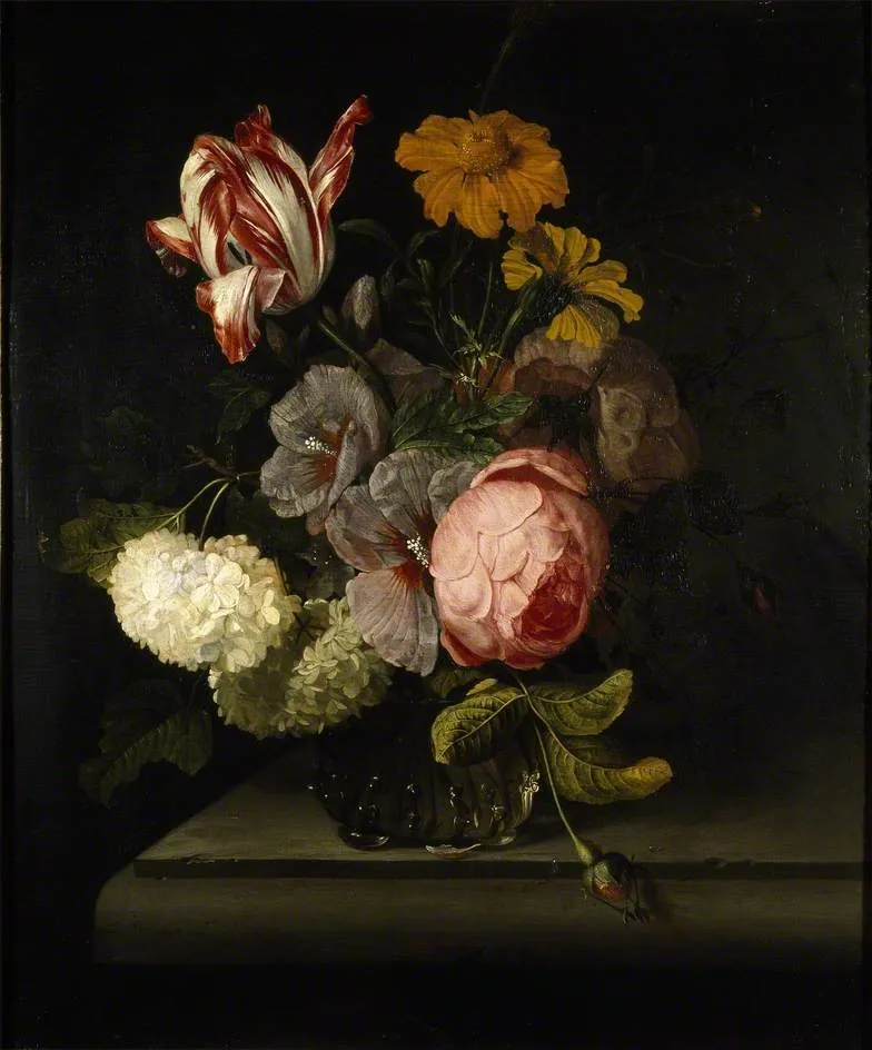A Vase of Flowers by Cornelis Kick — original painting reproduced as a hand-painted oil on canvas