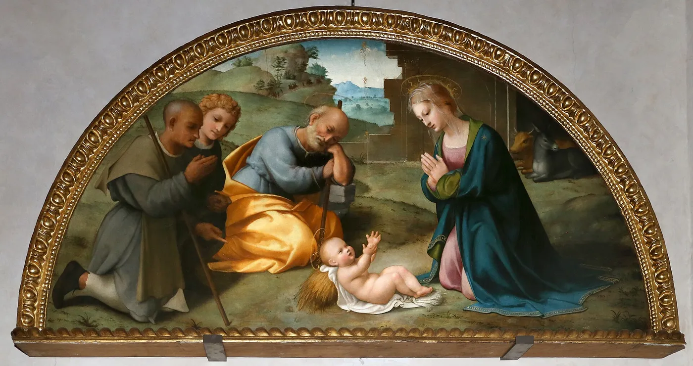 Adoration of the Child — Francesco Granacci