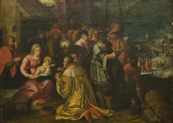 Adoration of the Mages by Frans Francken III — original painting reproduced as a hand-painted oil on canvas