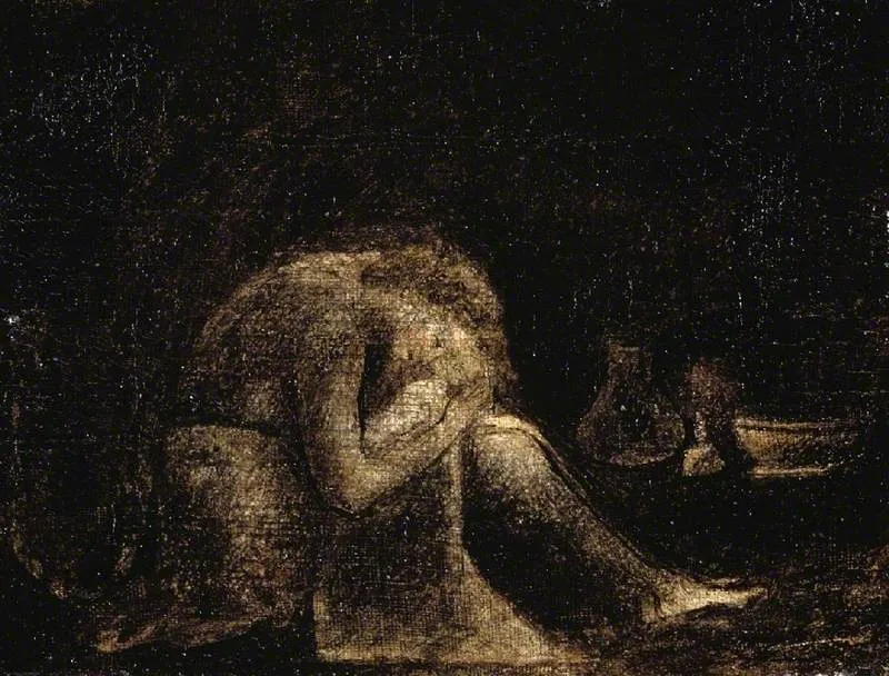 Agnes (1800) by Catherine Blake — original painting reproduced as a hand-painted oil on canvas