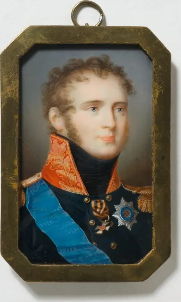 Alexander I (1777-1825), tsar av Ryssland by Clemens Oppermann — original painting reproduced as a hand-painted oil on canvas