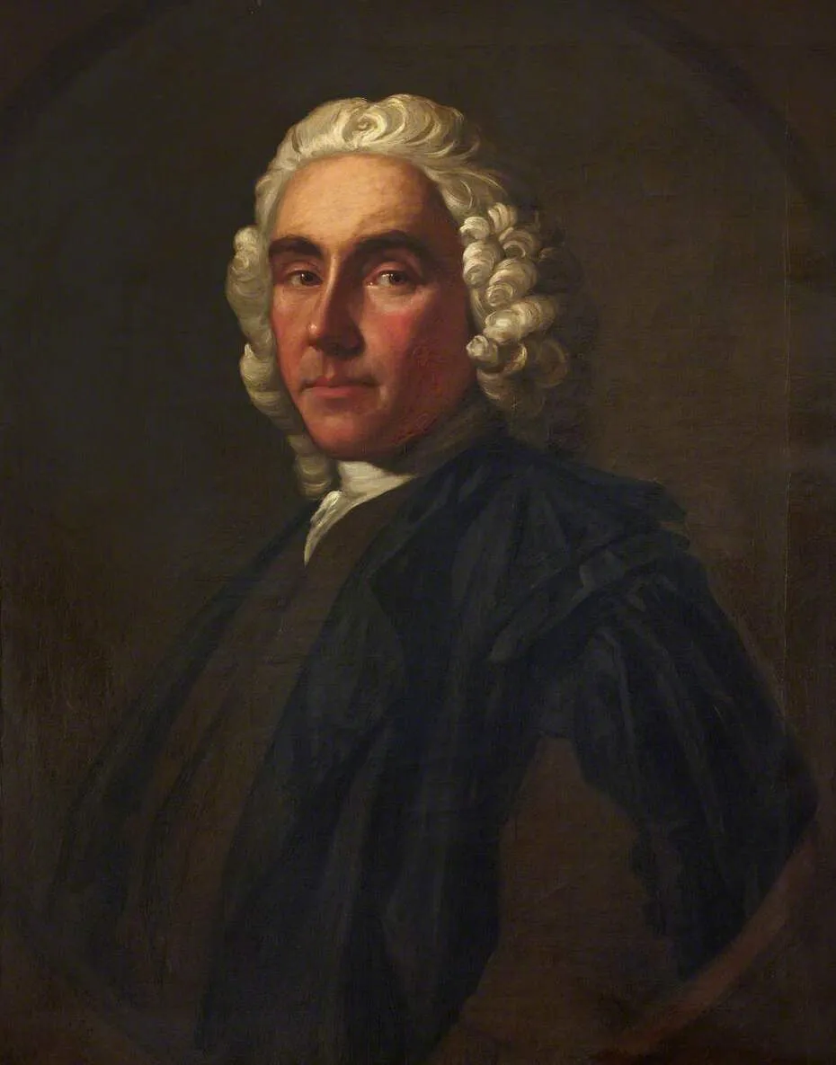 Alexander Monro primus (1697–1767), FRCSEd (after Allan Ramsay) (1860) by Francis Cruikshank — original painting reproduced as a hand-painted oil on canvas