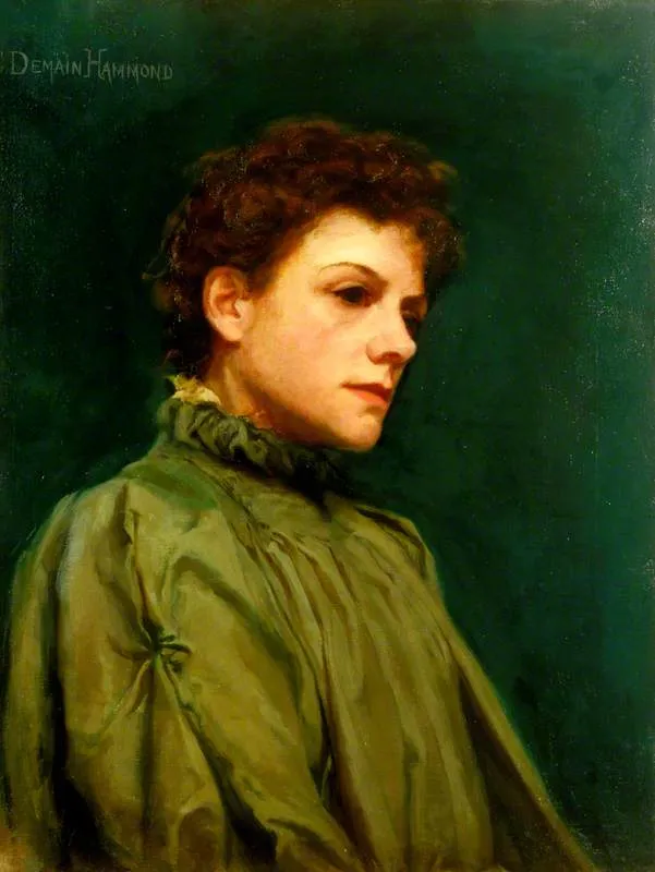 Alma Murray (1854–1945) (1892) by Christine M. Demain Hammond — original painting reproduced as a hand-painted oil on canvas