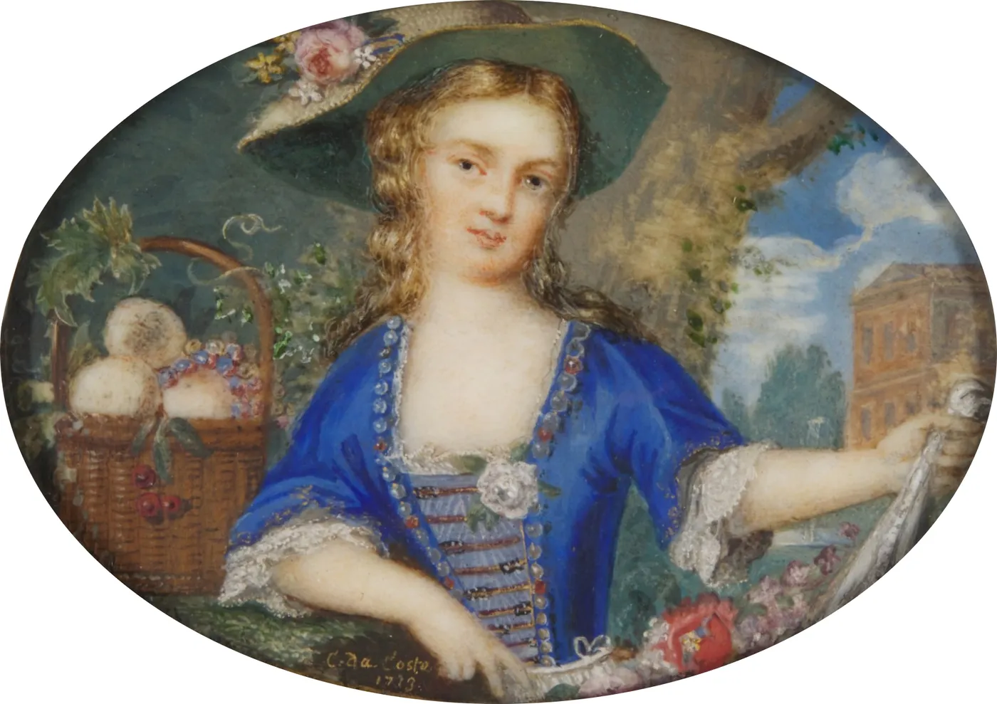 An allegory of summer (1713) by Catherine da Costa — original painting reproduced as a hand-painted oil on canvas