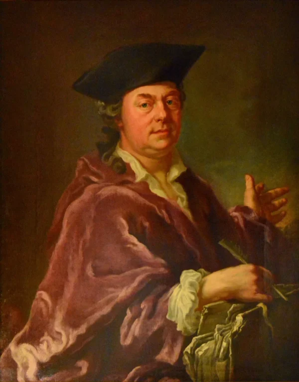 Anders Odel (1718-1773), writer, director (1800) by Anders Odel — original painting reproduced as a hand-painted oil on canvas