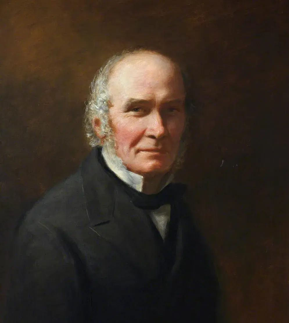 Andrew Wood (1810–1881), FRCSEd (1831), PRCSEd (1855–1857) (1880) by Agnes Campbell Imlach — original painting reproduced as a hand-painted oil on canvas