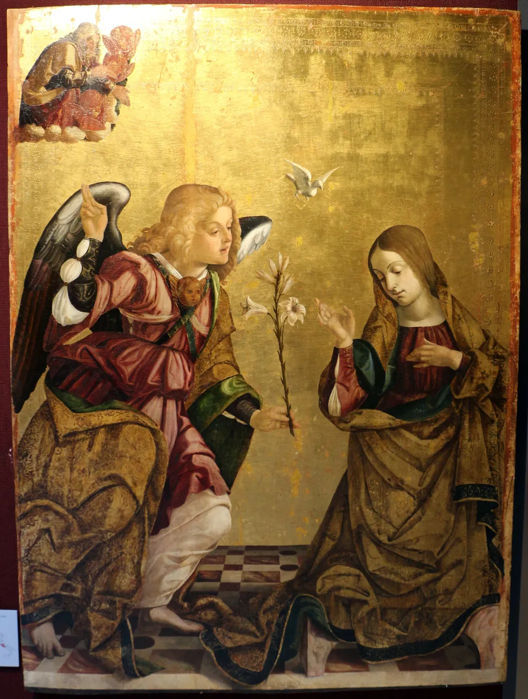 Annunciation by Cristoforo Scacco di Verona — original painting reproduced as a hand-painted oil on canvas