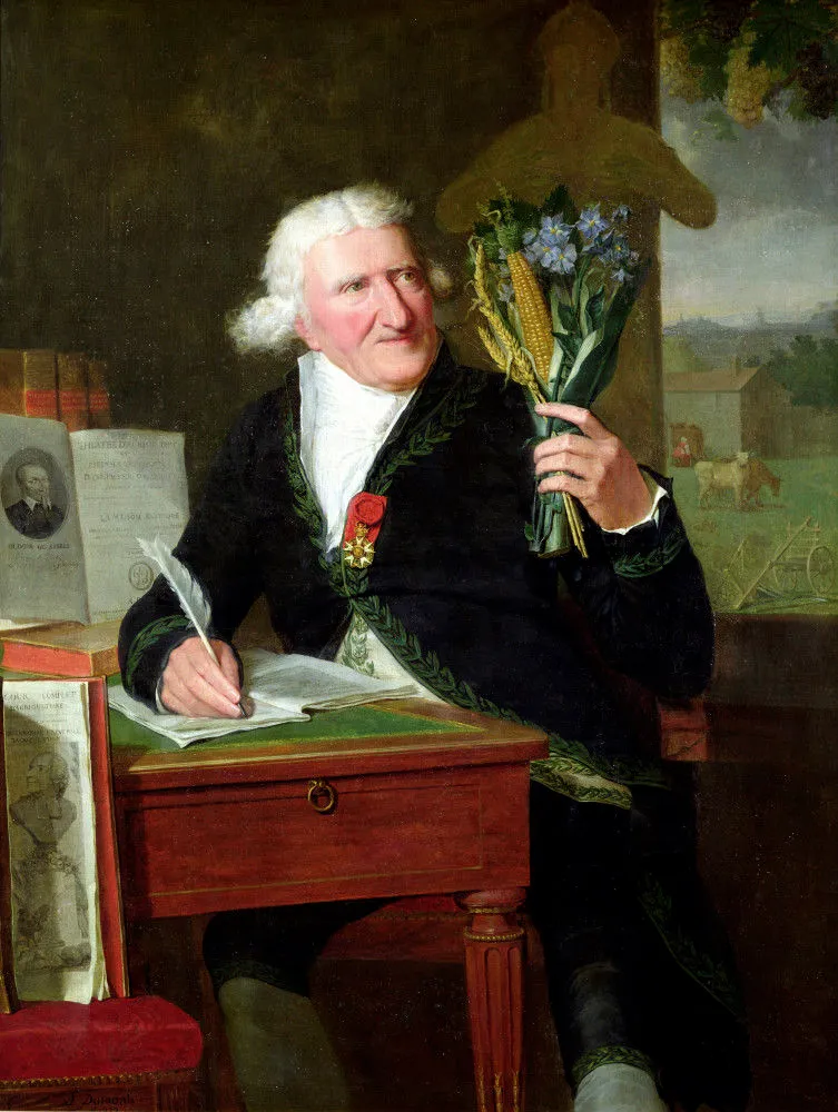 Antoine Parmentier (1737-1813) (1812) by François Dumont — original painting reproduced as a hand-painted oil on canvas