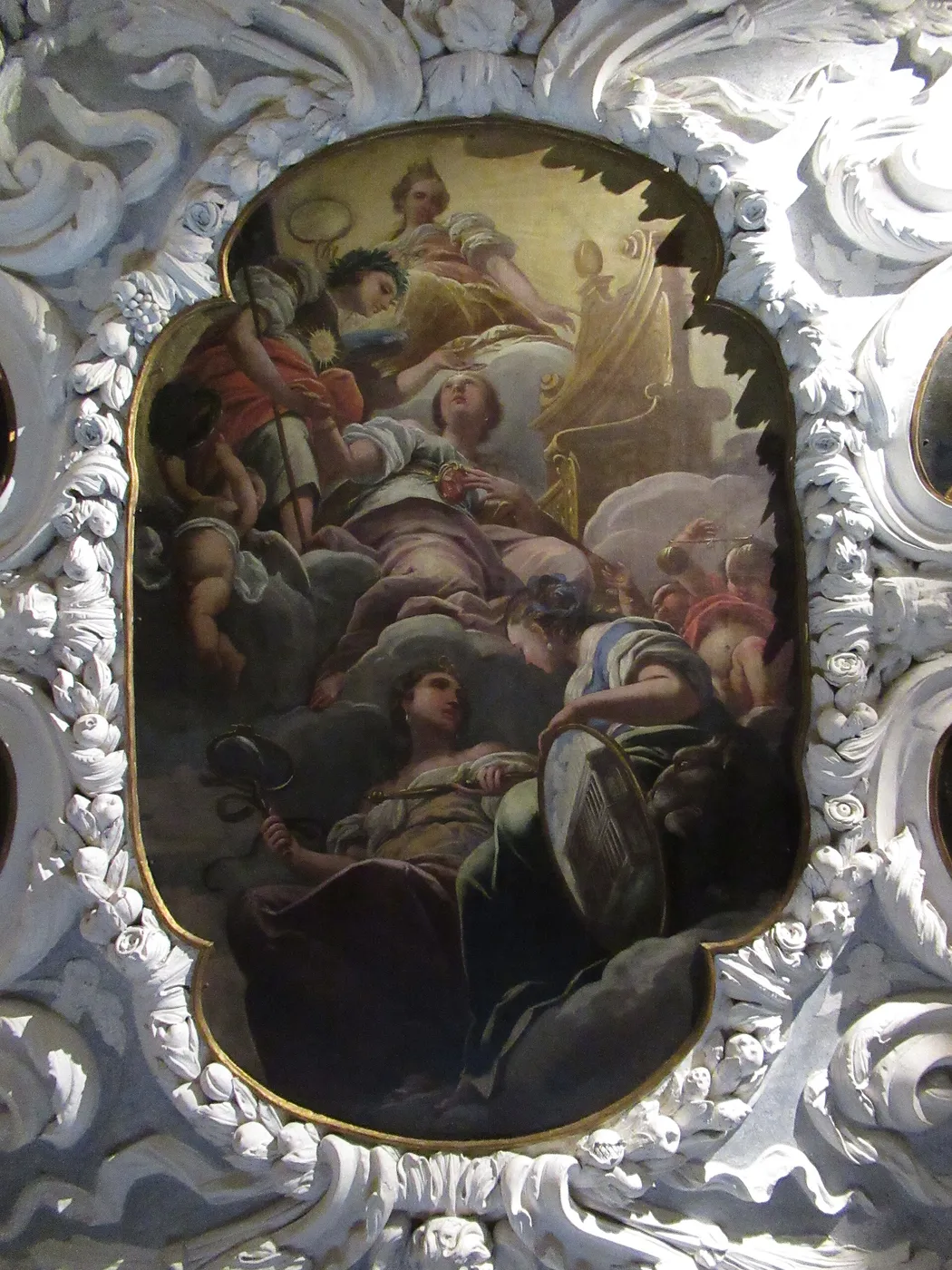 Apotheosis of the Family Chiericati by Cristoforo Menarola — original painting reproduced as a hand-painted oil on canvas