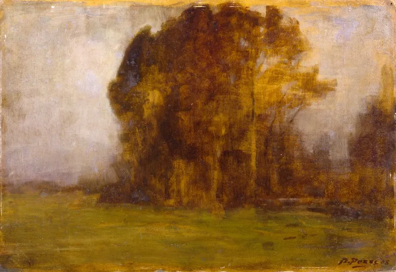Autumn (1908) by Bartolomeo Bezzi — original painting reproduced as a hand-painted oil on canvas