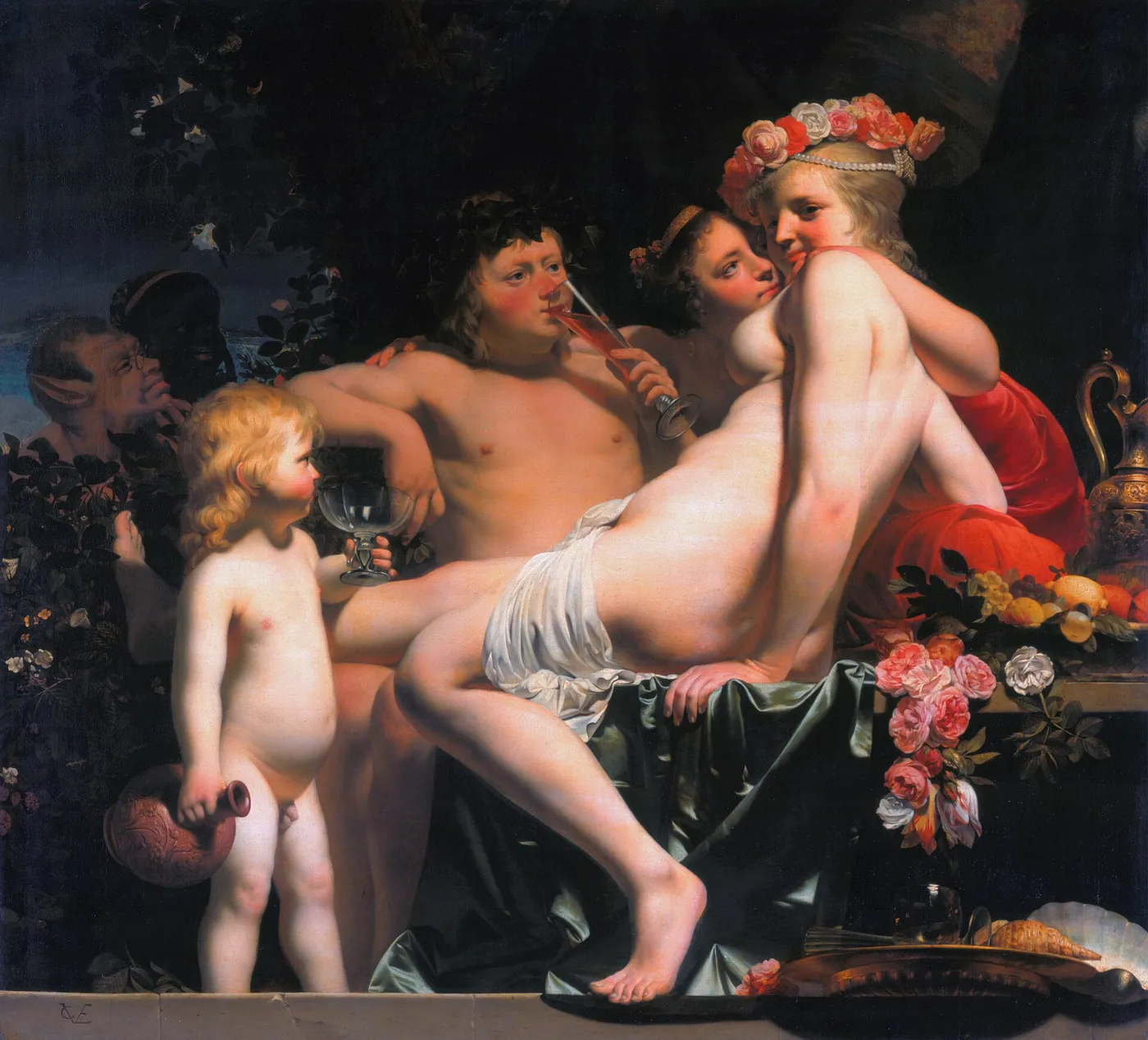 Bacchus and Ariadne — Caesar van Everdingen