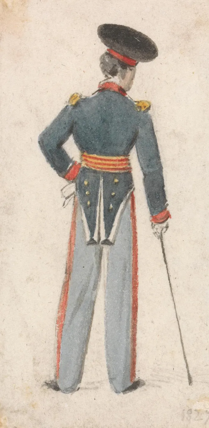 Back View of a Soldier — Edmund Thomas Parris