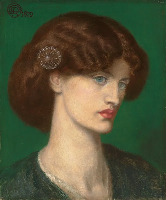 Beatrice (1879) by Dante Gabriel Rossetti — original painting reproduced as a hand-painted oil on canvas