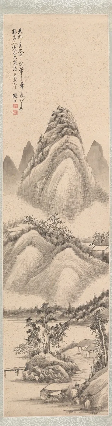Beyond Landscape by Dai Xi — original painting reproduced as a hand-painted oil on canvas