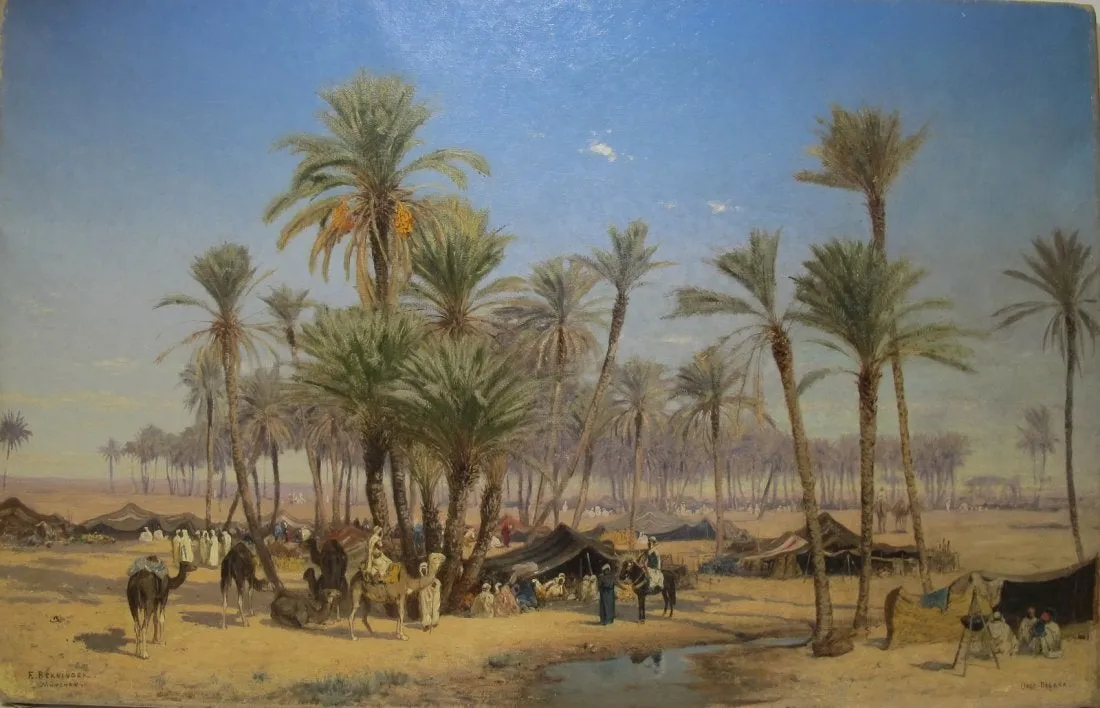 Biskra by Edmund Berninger — original painting reproduced as a hand-painted oil on canvas