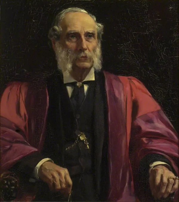 C. Drury E. Fortnum, Esq., D.C.L. (1893) by Charles Alexander Smith — original painting reproduced as a hand-painted oil on canvas