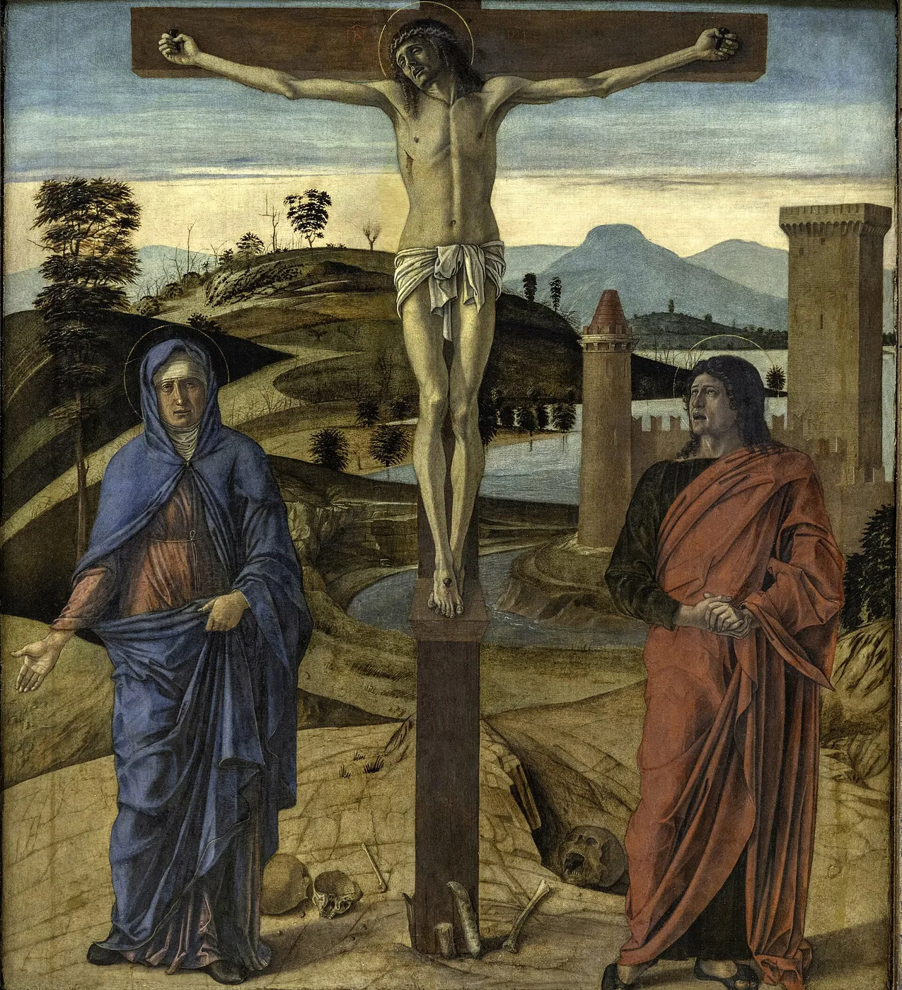 Calvary (1467) by Giovanni Bellini — original painting reproduced as a hand-painted oil on canvas