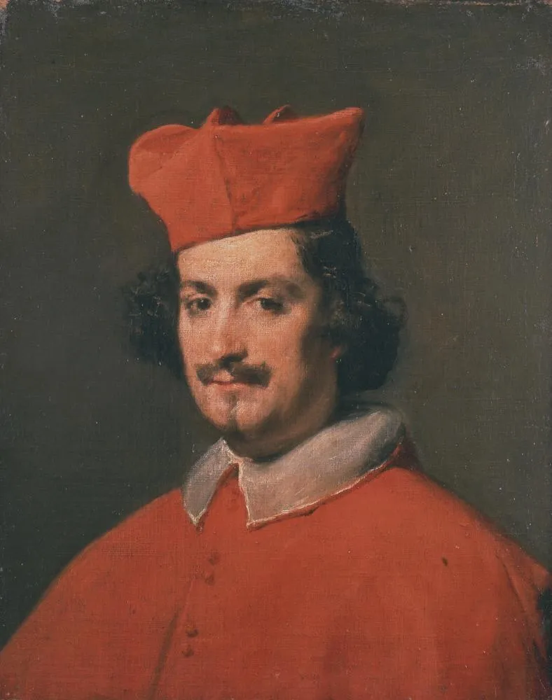 Camillo Astalli, known as Cardinal Pamphili (1650) by Diego Velázquez — original painting reproduced as a hand-painted oil on canvas