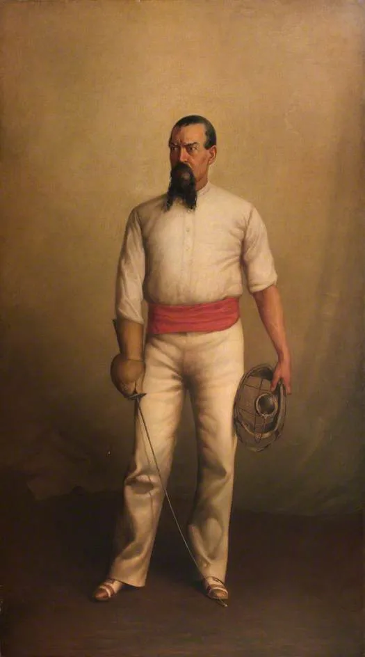 Captain Sir Richard Francis Burton (1821–1890), KCMG, FRGS, Maître d’Armes, France — Albert Letchford