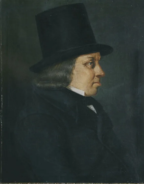 Carlo Ottolini by Antonio Introini — original painting reproduced as a hand-painted oil on canvas