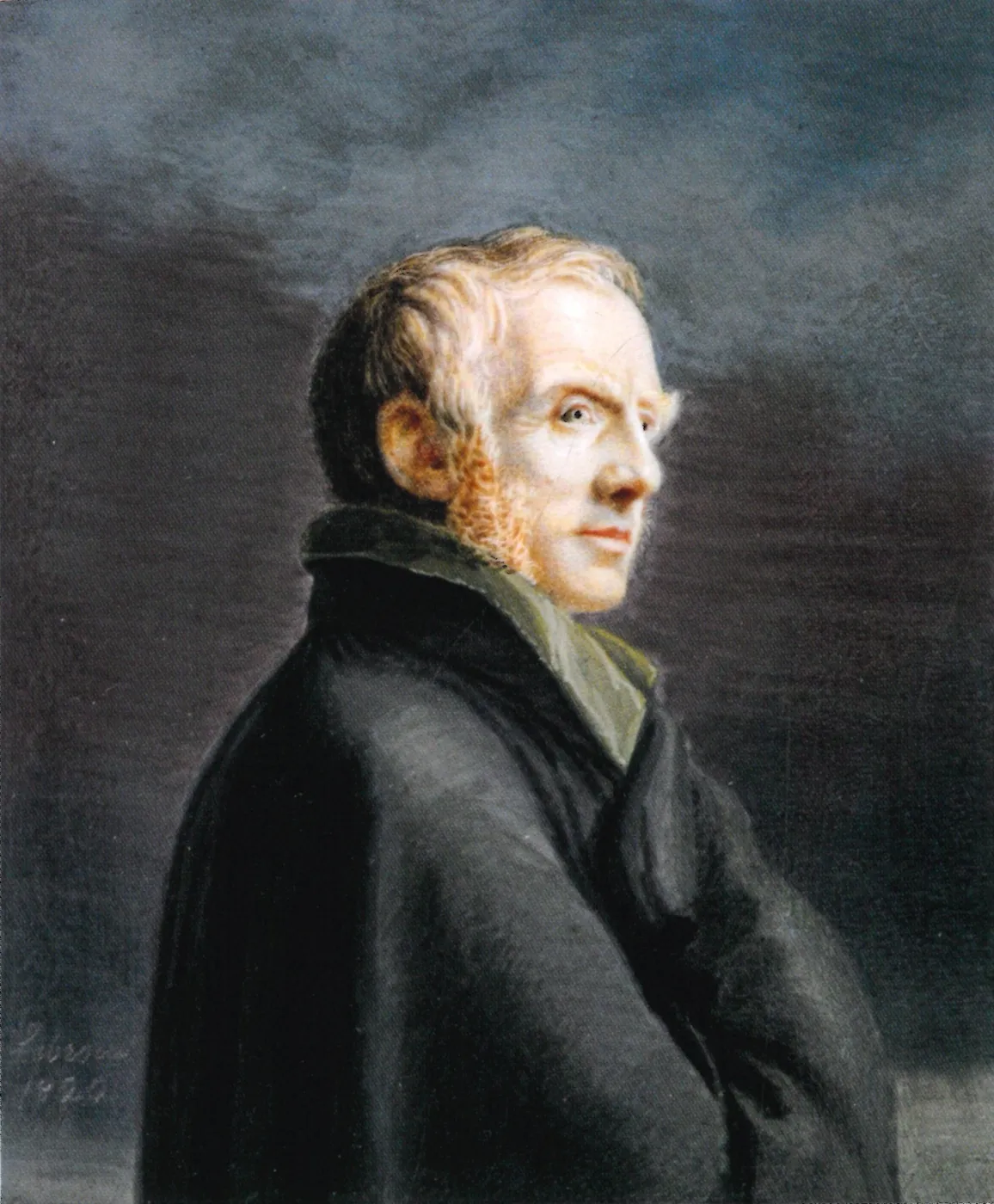 Caspar David Friedrich (1820) by Alphonse de Labroue — original painting reproduced as a hand-painted oil on canvas