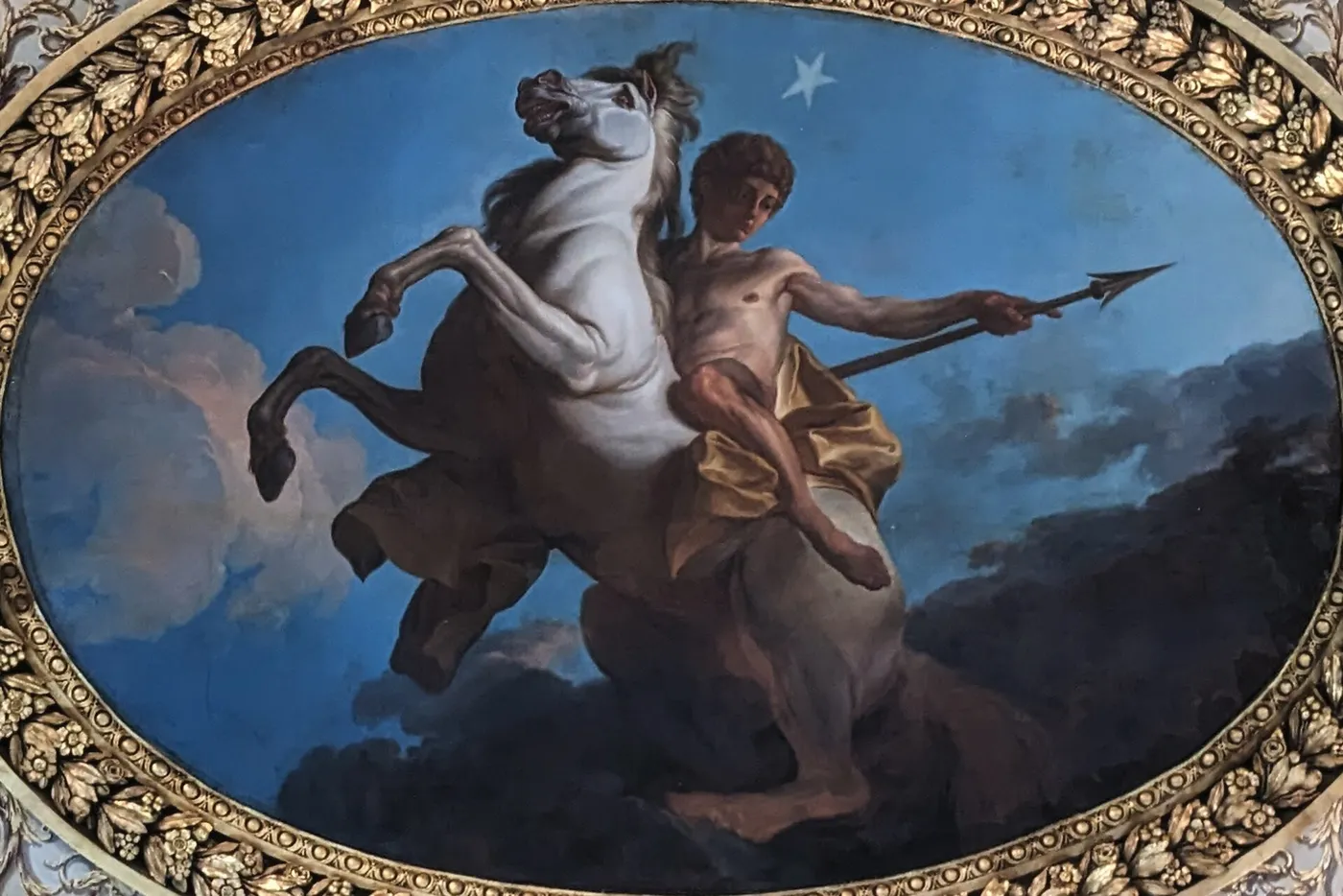 Castor ou L’Étoile du matin (1781) by Antoine Renou — original painting reproduced as a hand-painted oil on canvas