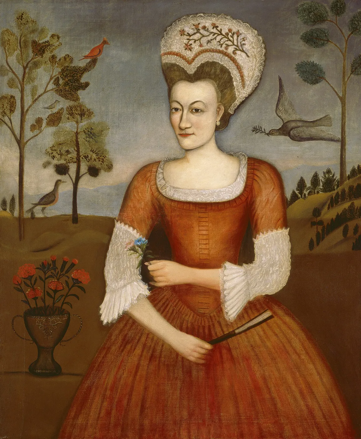 Catharine Hendrickson (1770) by Daniel Hendrickson — original painting reproduced as a hand-painted oil on canvas
