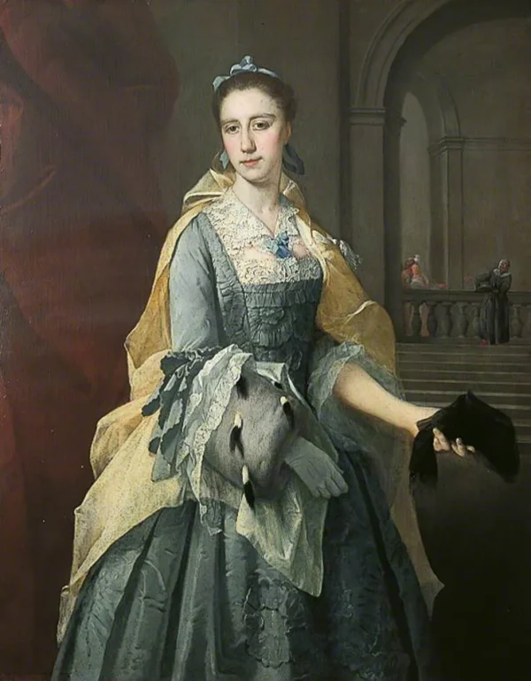 Catherine Havers (1735) by Barthélemy Du Pan — original painting reproduced as a hand-painted oil on canvas