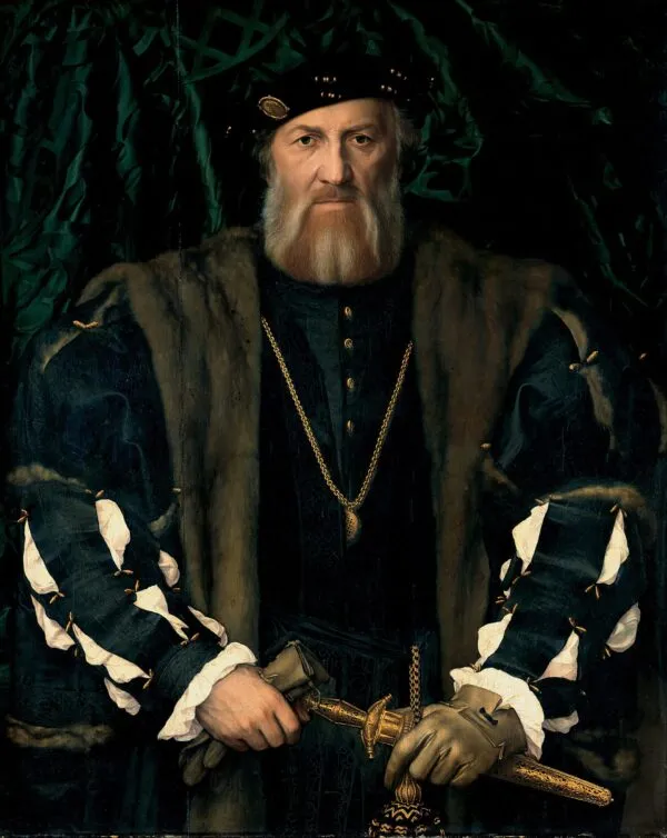 Charles de Solier, Sieur de Morette (1534) by Hans Holbein the Younger — original painting reproduced as a hand-painted oil on canvas