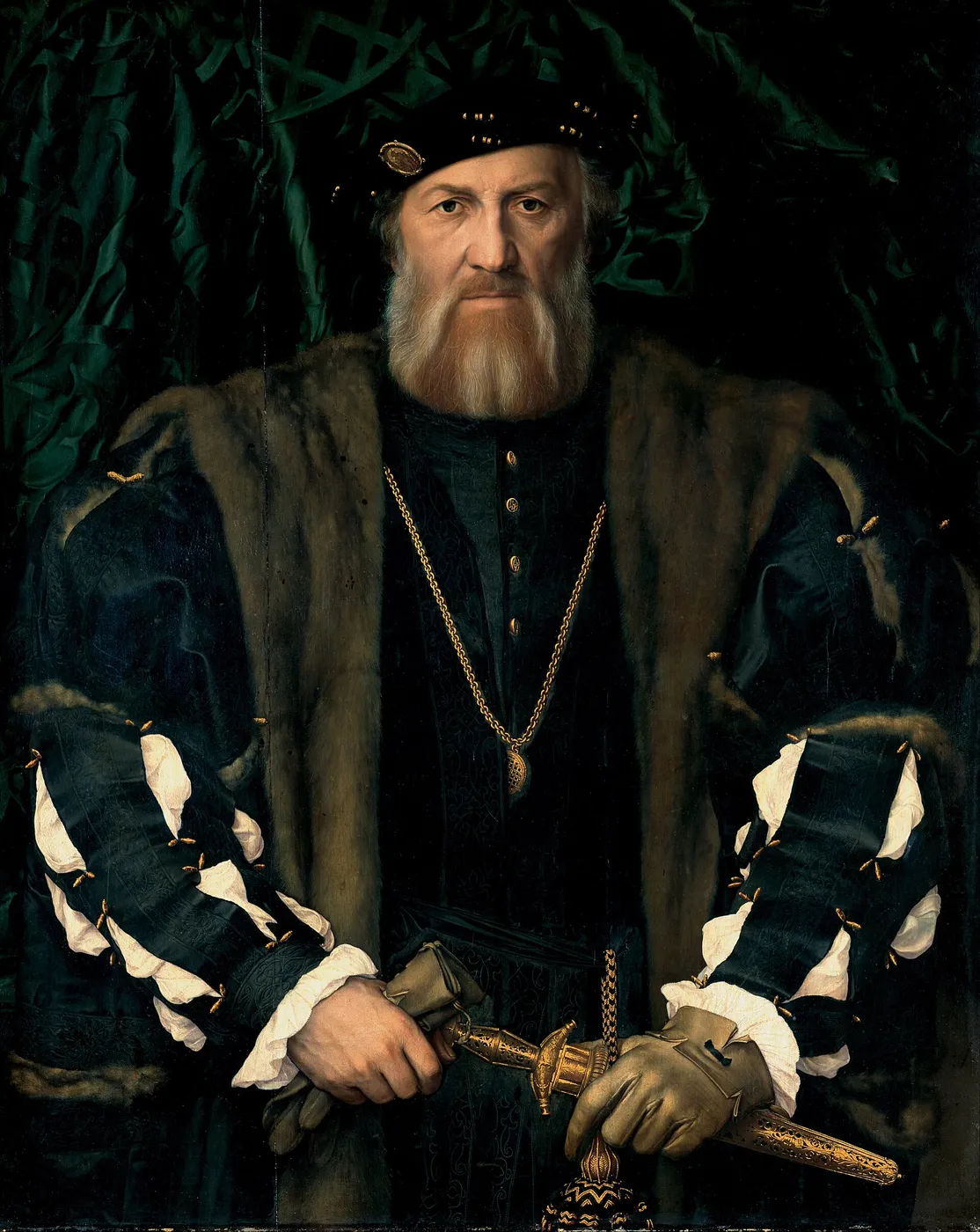 Charles de Solier, Sieur de Morette (1534) by Hans Holbein the Younger — original painting reproduced as a hand-painted oil on canvas