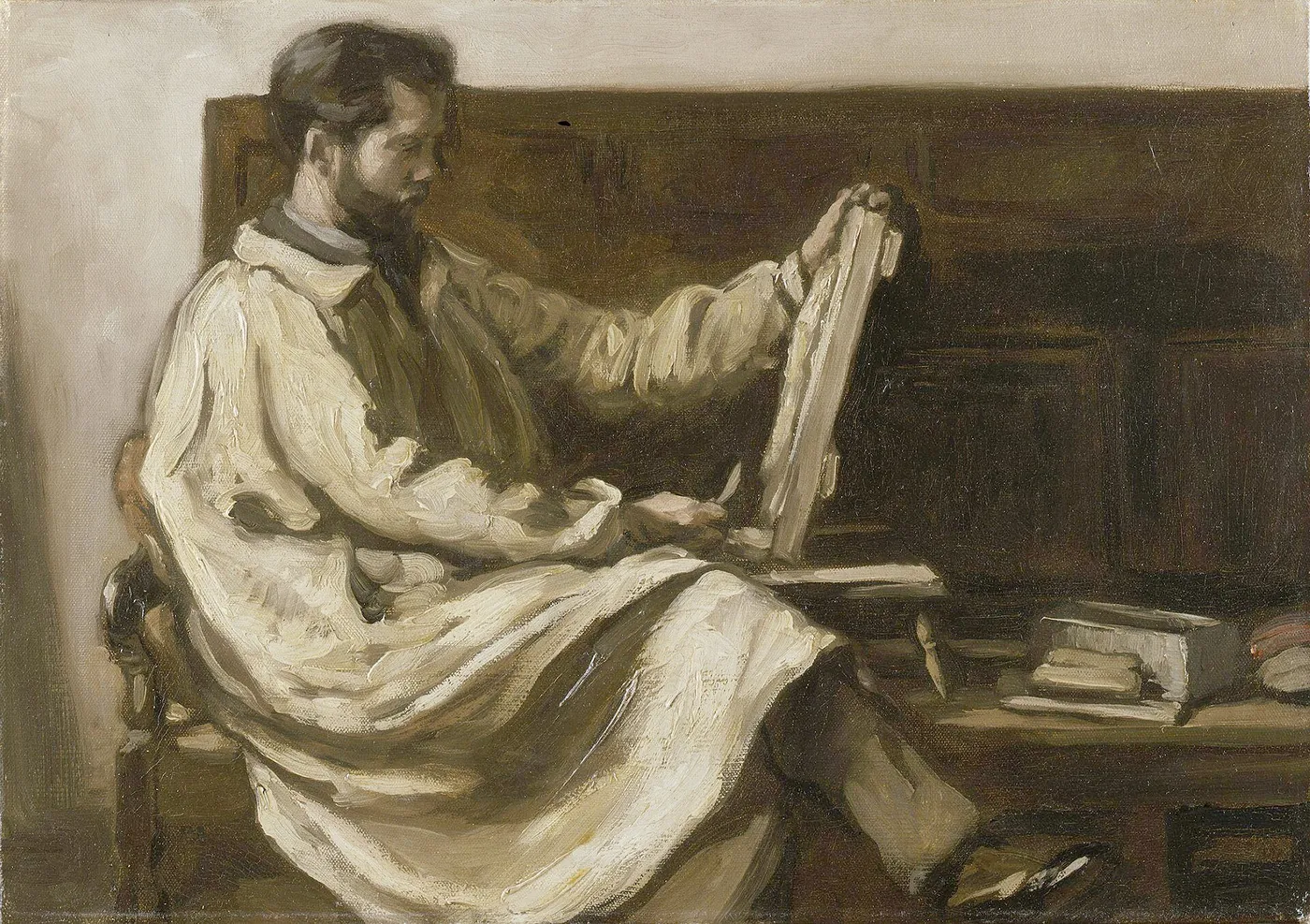 Charles Holden (1910) by Benjamin Nelson — original painting reproduced as a hand-painted oil on canvas