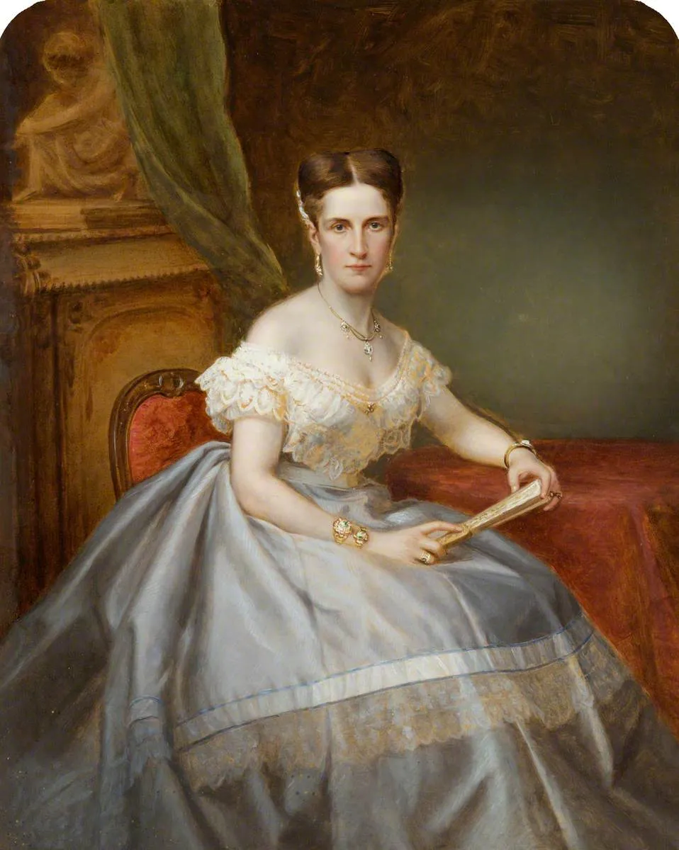 Charlotte Crawshay by Alexander Bassano — original painting reproduced as a hand-painted oil on canvas