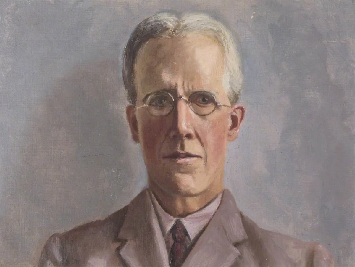 Clive Riviere (1872–1929) (self portrait) (1925) by Clive Riviere — original painting reproduced as a hand-painted oil on canvas