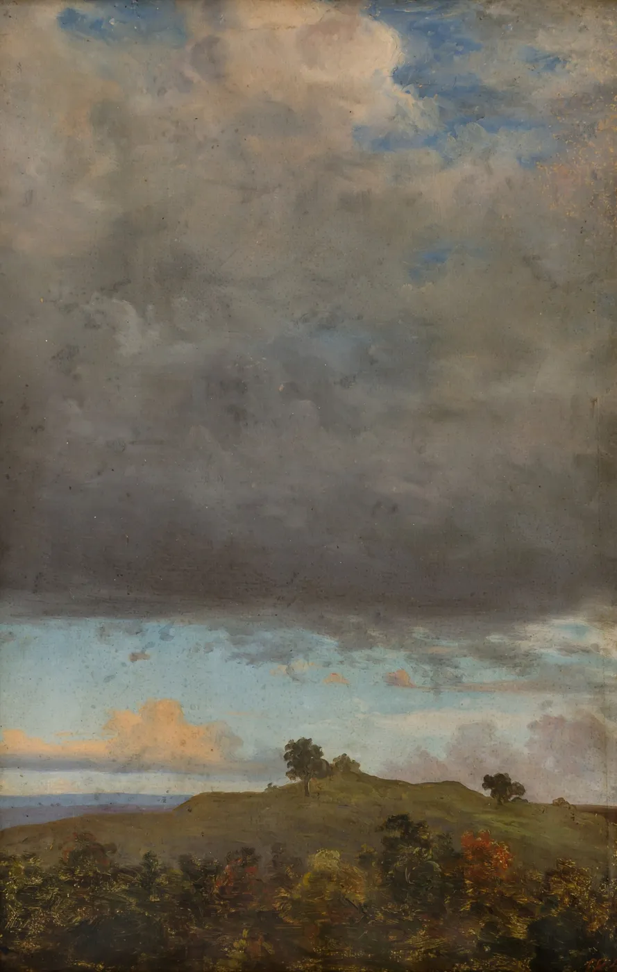 Clouds (1884) by Eduard Herold — original painting reproduced as a hand-painted oil on canvas