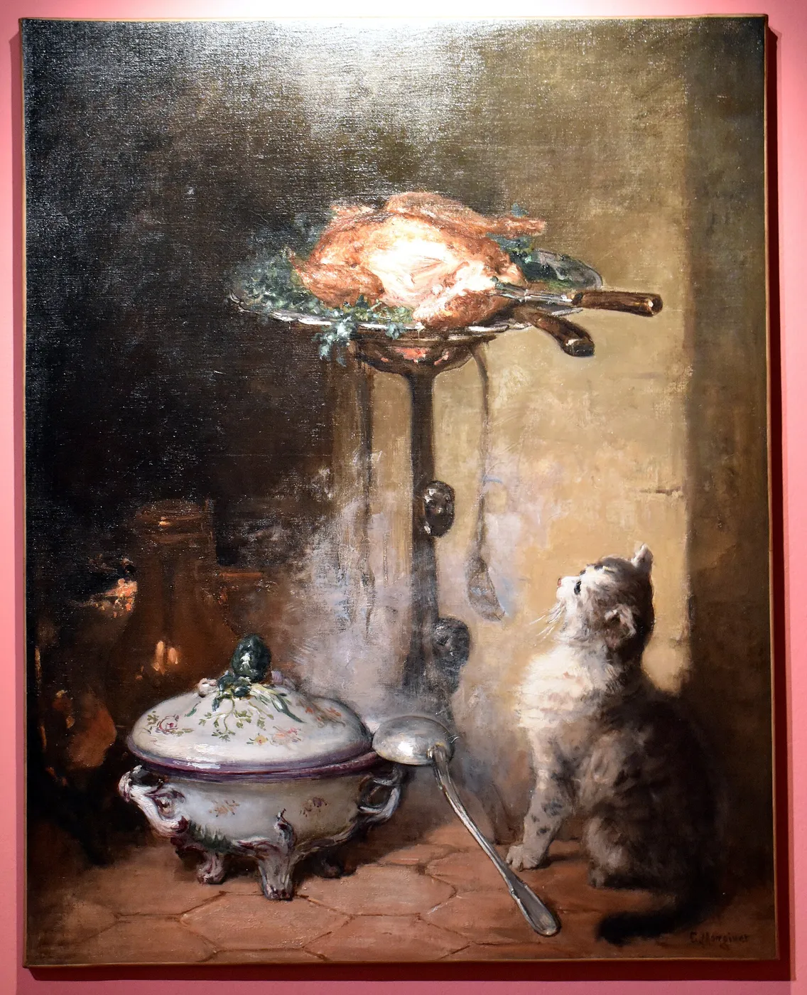 Convoitise (1900) by Charles Monginot — original painting reproduced as a hand-painted oil on canvas