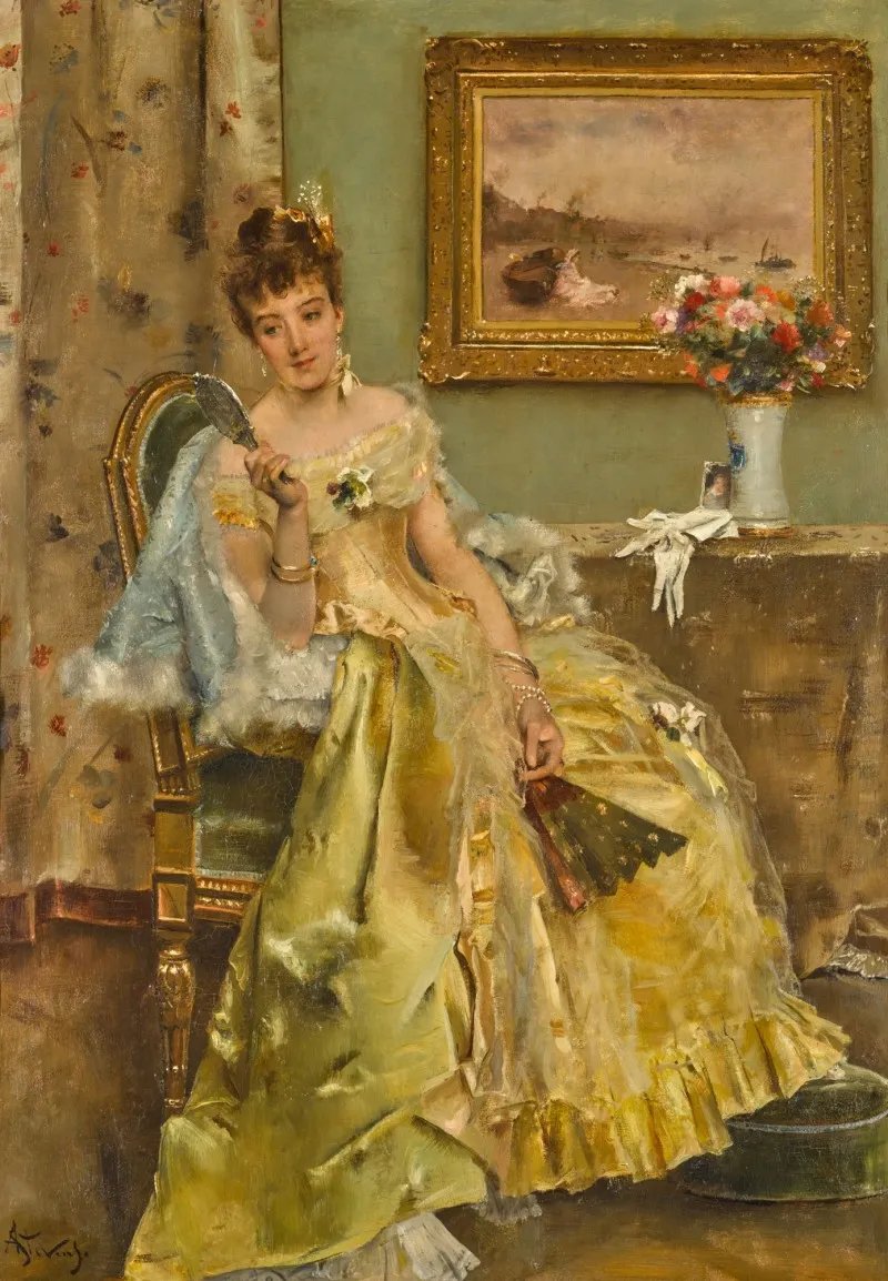 Coquetry — Alfred Stevens