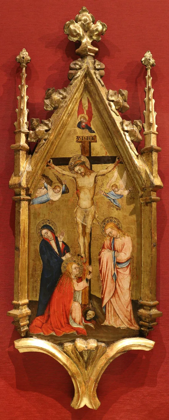 Crucifixion by Anovelo da Imbonate — original painting reproduced as a hand-painted oil on canvas