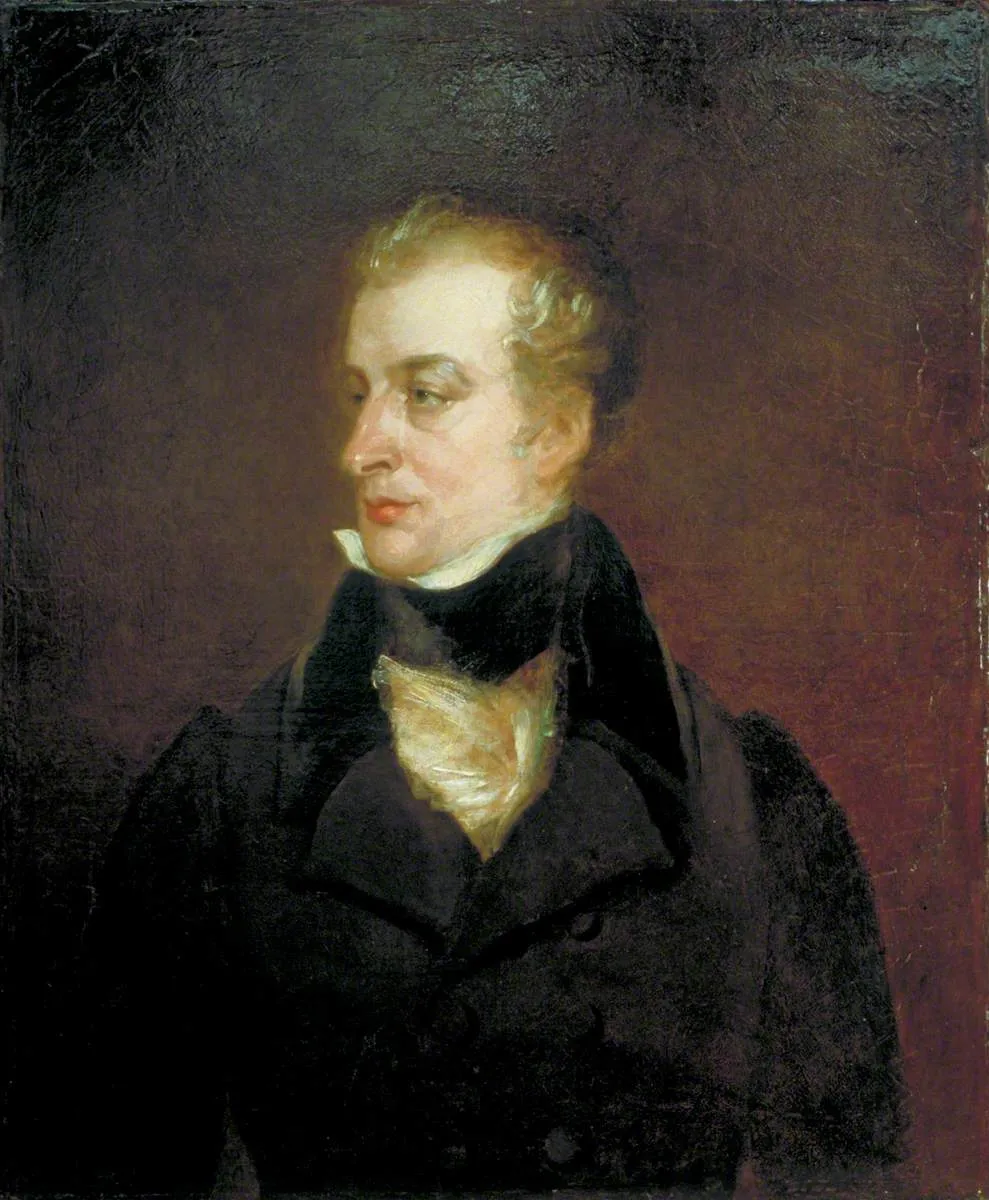 Daniel Whittle Harvey (1786–1863), MP, Founder of ’The Sunday Times’ Newspaper and First Commissioner of the City of London Police by Eugenio Latilla — original painting reproduced as a hand-painted oil on canvas