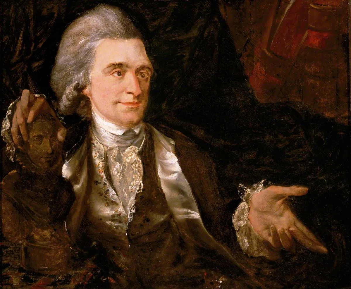 David Steuart Erskine (1742–1829), 11th Earl of Buchan (1784) by Alexander Runciman — original painting reproduced as a hand-painted oil on canvas