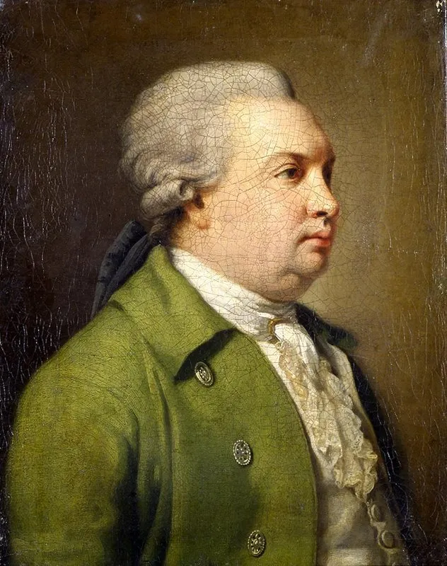 Denis Fonvizin (1784) by Armand-Charles Caraffe — original painting reproduced as a hand-painted oil on canvas