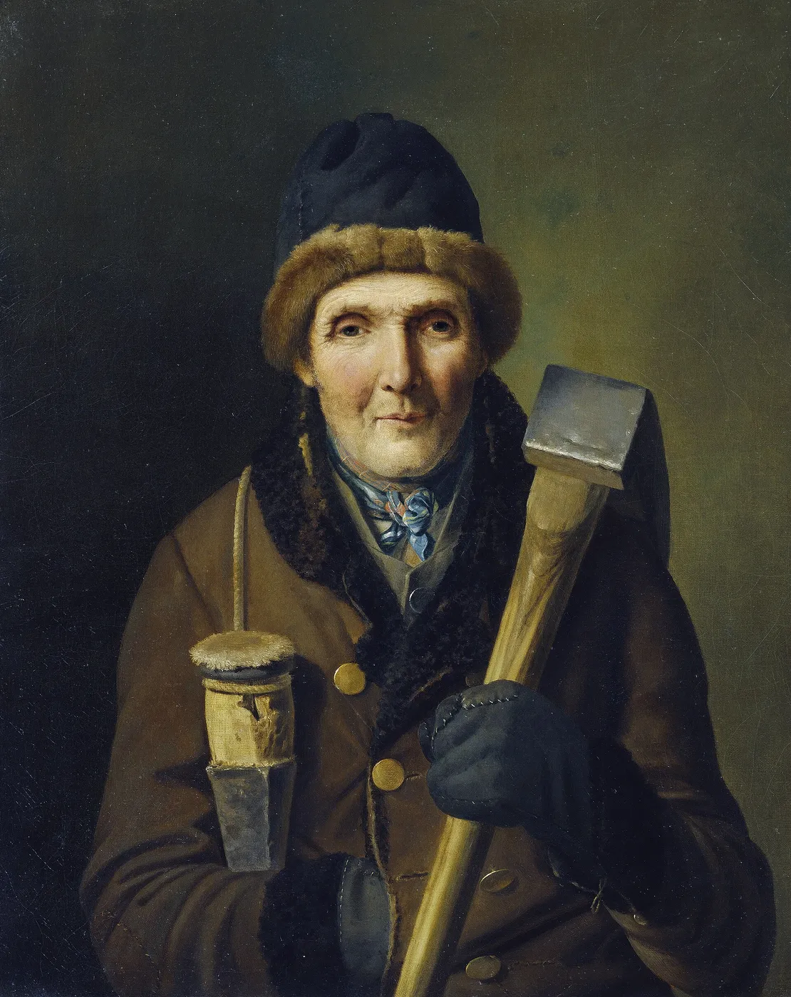Der Holzfäller by Eduard Ritter (1840) by Eduard Ritter — original painting reproduced as a hand-painted oil on canvas