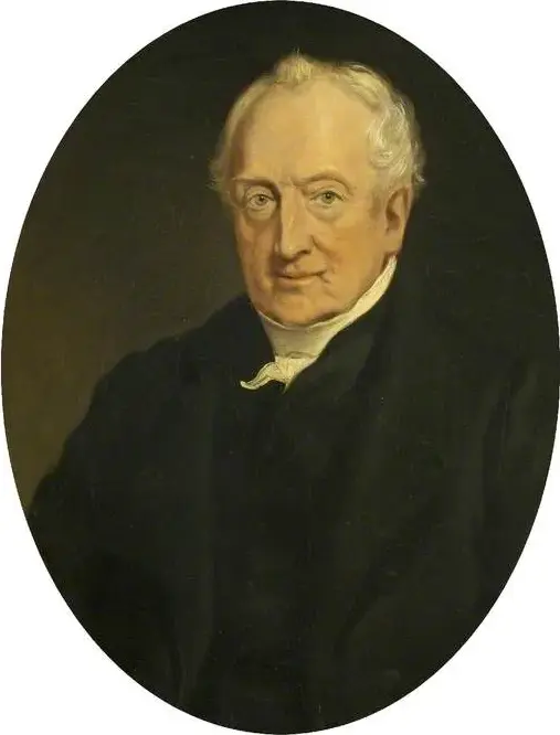 Dr Richard Fowler (1765–1863), Benefactor (1863) by Benjamin Brassett Wadham — original painting reproduced as a hand-painted oil on canvas