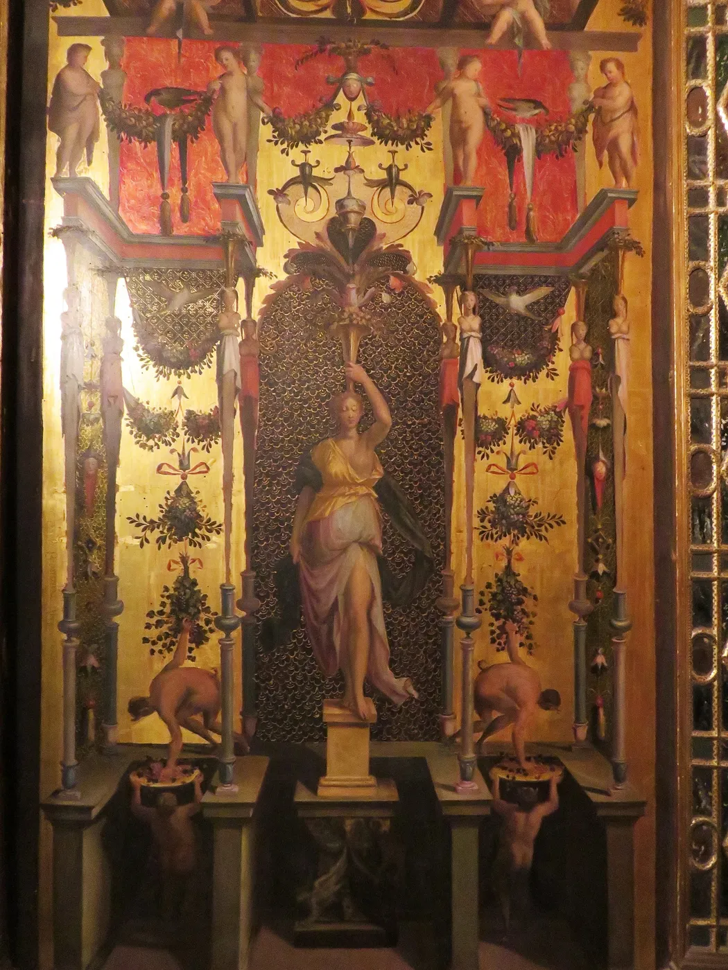 Duchess drawing room (1555) by Camillo Filippi — original painting reproduced as a hand-painted oil on canvas