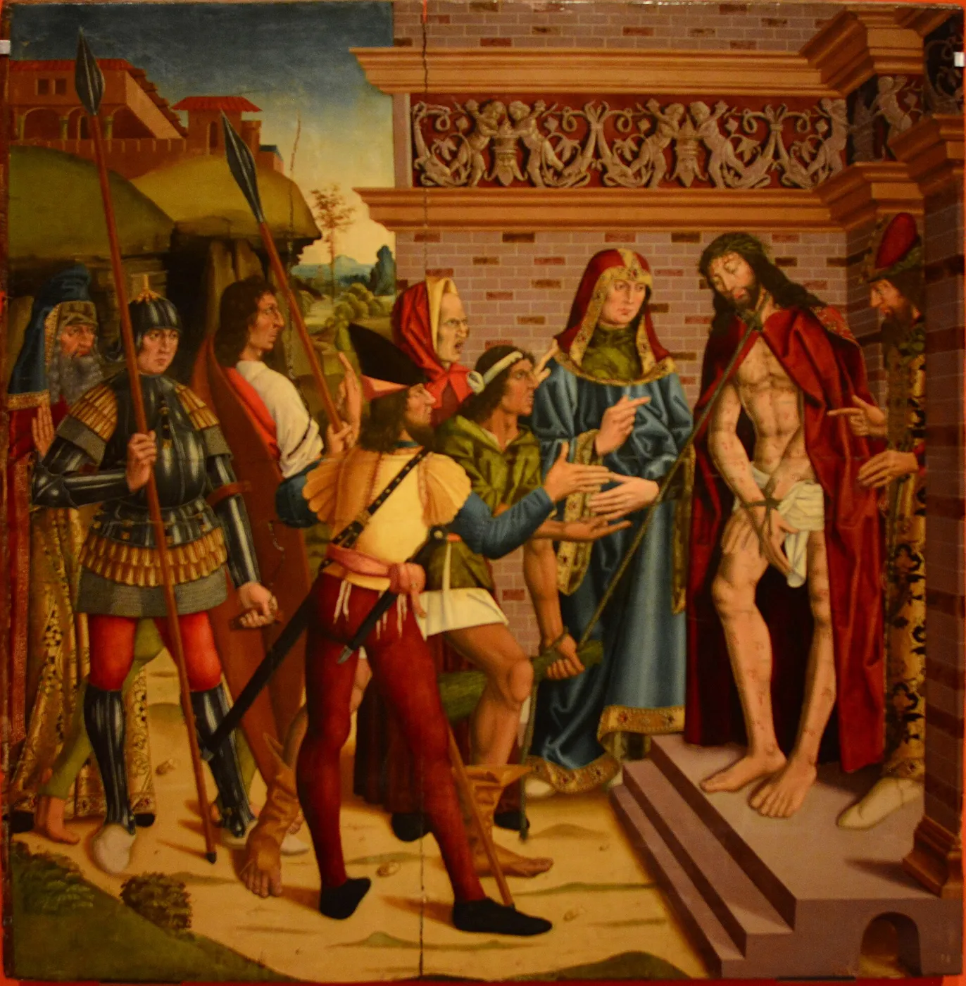 Ecce Homo (1495) by Alonso de Sedano — original painting reproduced as a hand-painted oil on canvas