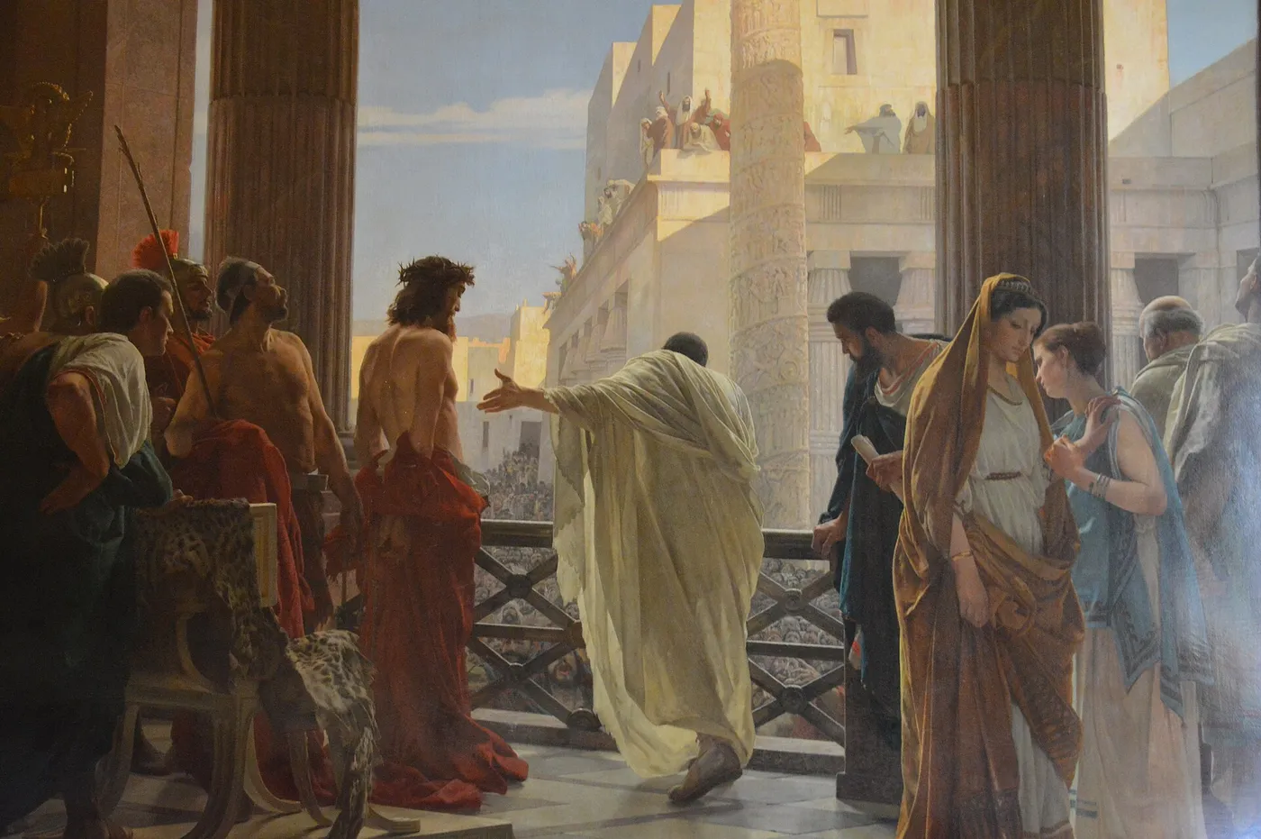 Ecce Homo (1900) by Antonio Ciseri — original painting reproduced as a hand-painted oil on canvas